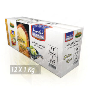 أرز بسمتي ذهبي فاخر ( كرتونة 12 عبوة ) 1 كيلو