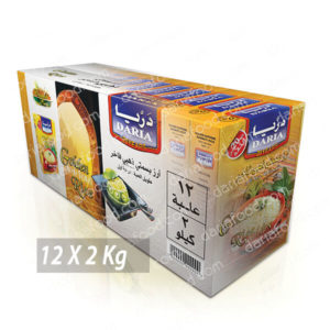 أرز بسمتي ذهبي فاخر ( كرتونة 12 عبوة ) 2 كيلو