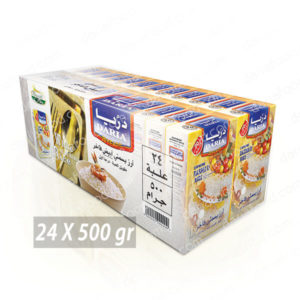 أرز بسمتي أبيض فاخر ( كرتونة 24 عبوة ) 500 جرام