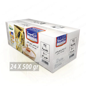أرز بسمتي أبيض فاخر ( كرتونة 24 عبوة ) 500 جرام
