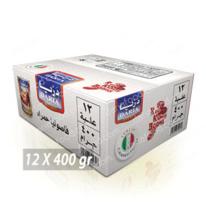 فاصوليا حمراء ( كرتونة 12 عبوة ) 400 جرام